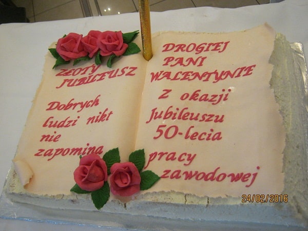 Jubileusz 50-lecia pracy dla seniorów Walentyny Wnuk