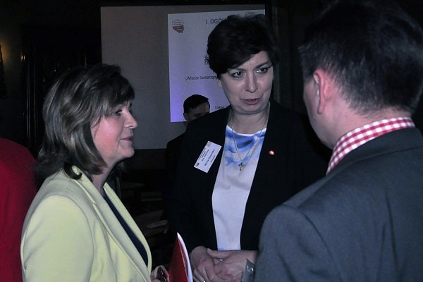 Posłanka Małgorzata Zwiercan, Maria Zawartko, Dominik Golema
