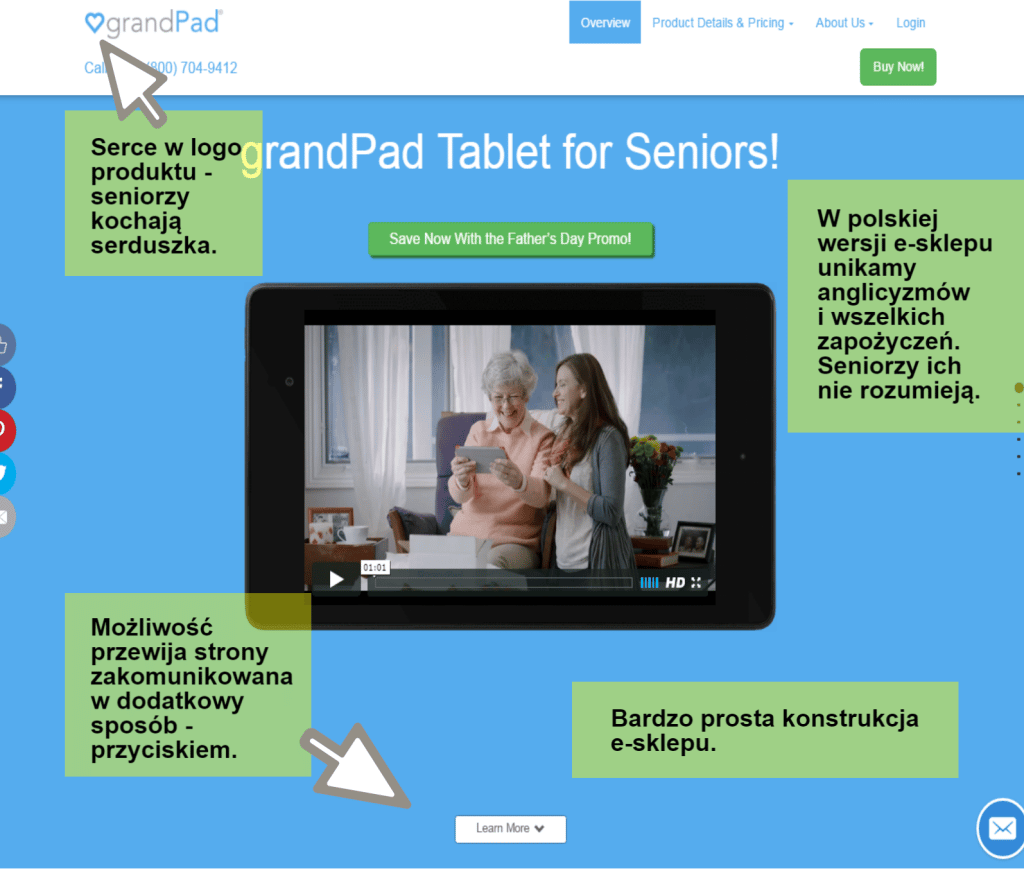 E-sklep dla seniora. GrandPad