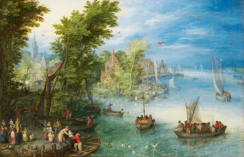 Jan_Brueghel_Starszy_Krajobraz_nad_rzeką