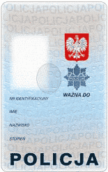 Bezpieczny senior - wzór legitymacji policyjnej