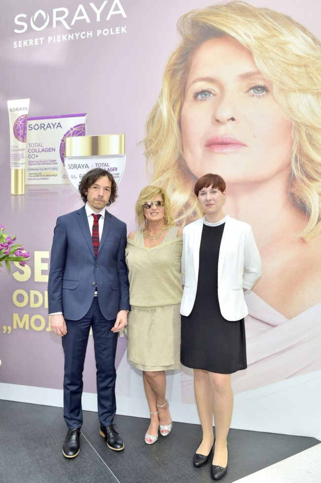 Michał Drozd - Head of Marketing Cosmetics, Ewa Kasprzyk i Paulina Pucher - Brand Development Manager, fot. Gałązka/AKPA