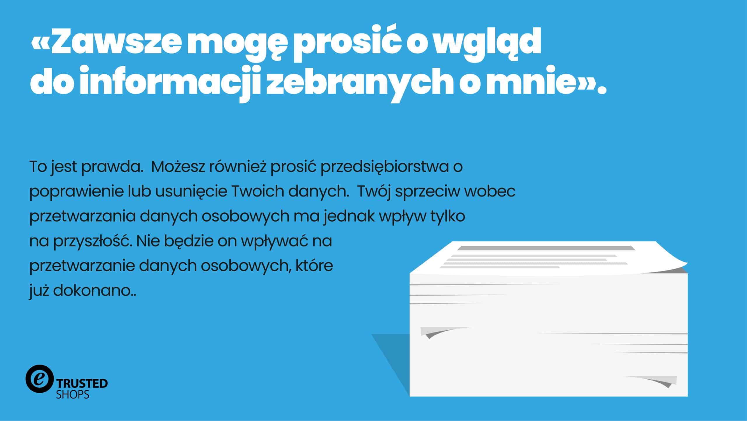 RODO – infografika przygotowana przez Trusted Shops 