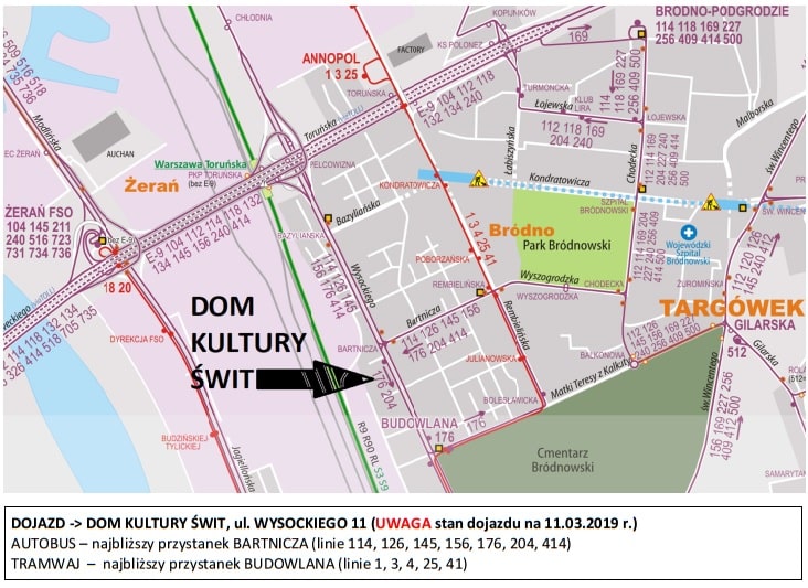 Miejsce Przyjazne Seniorom - mapa dojazdu