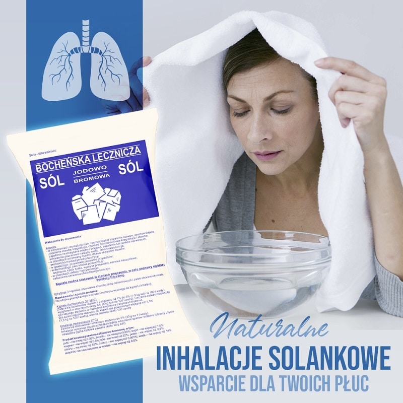 Inhalacje solankowe Solą Bocheńską w domu. Jak to działa?