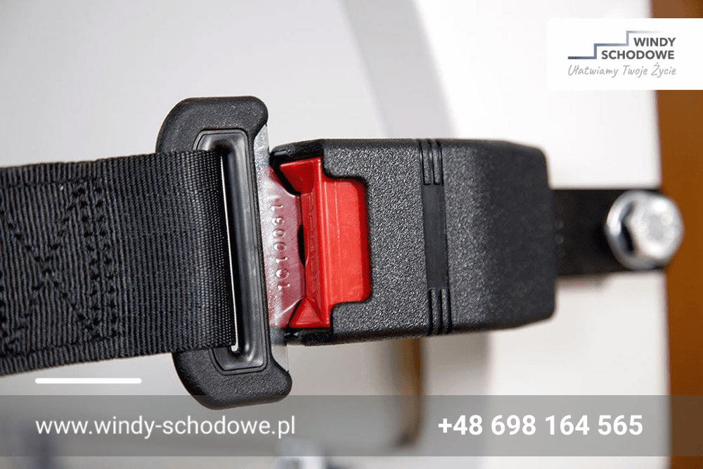 Pas bezpieczeństwa w krzesełku schodowym