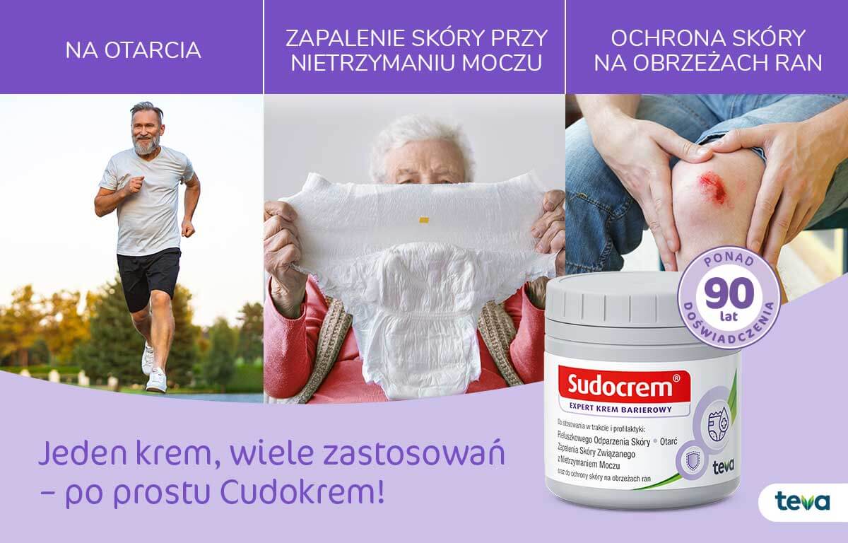 Sudocrem – ponad 90 lat doświadczenia w leczeniu zapalenia skóry w nietrzymaniu moczu (NTM), otarć, odparzenia pieluszkowego etc.