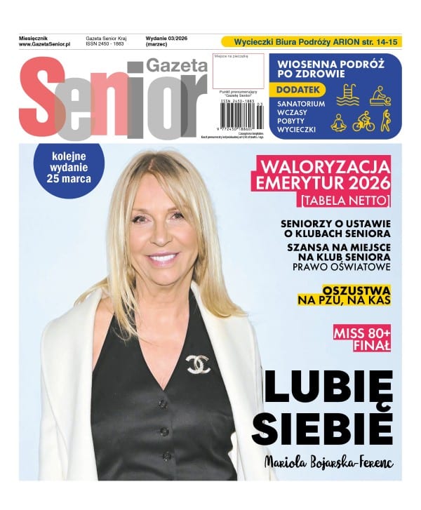 Okładka Gazeta Senior marzec 2026